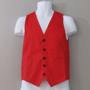 NEW MYMSTORM Red Buckle Back Vest Size L